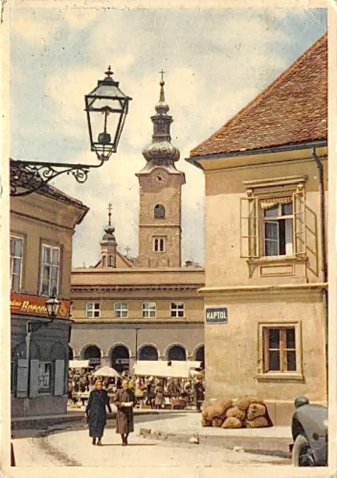 Sa Kaptola prema Dolcu 1954. godine